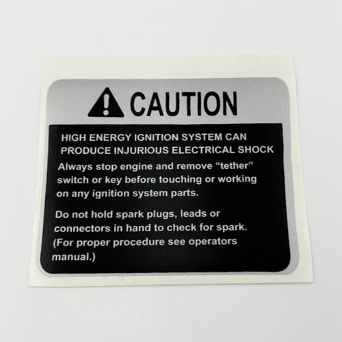 Engine Ignition System Warning Decal - 