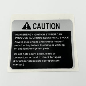 Engine Ignition System Warning Decal - "Caution" English - M65985