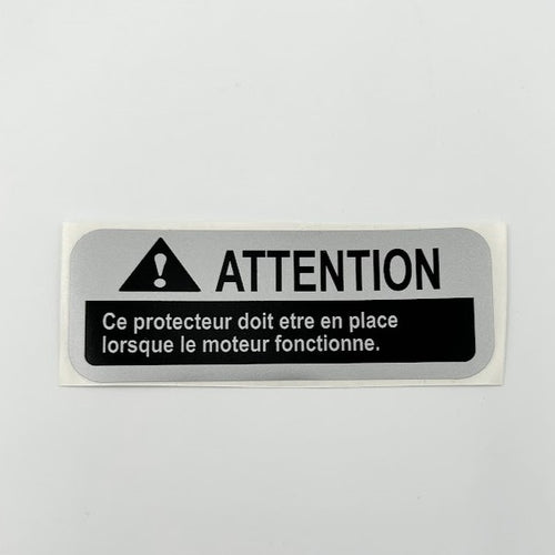 Belt Guard Warning Decal - 