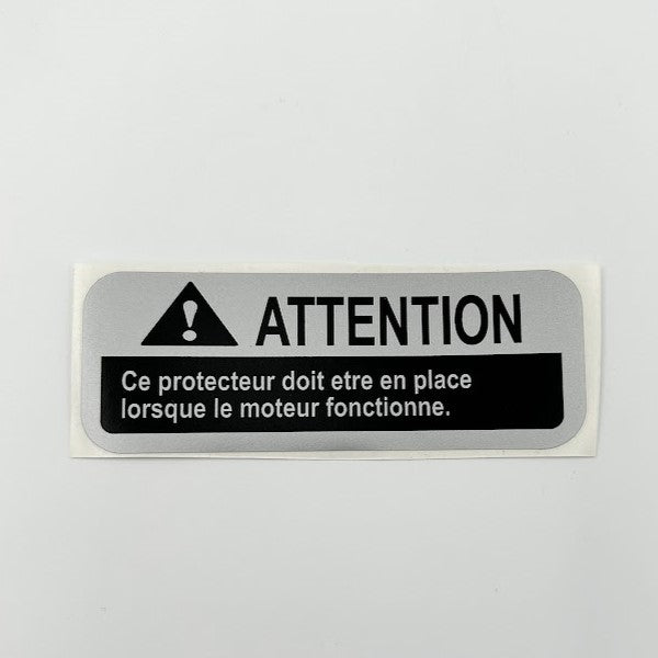 Belt Guard Warning Decal - 