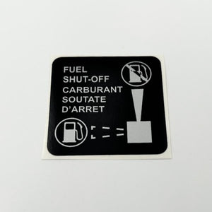 Fuel Shut Off Decal - M69668