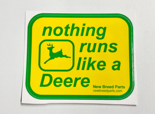 Patch Sticker - Nothing Runs Like A Deere