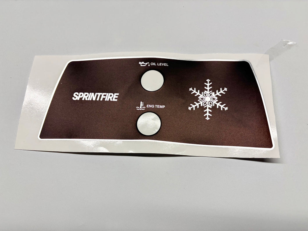 Sprintfire Dash Panel Decal - M69650