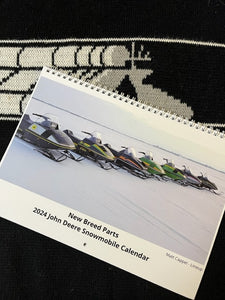 2024 New Breed Parts John Deere Snowmobile Wall Calendar