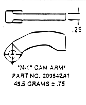 Comet N-1 Clutch Weight (Replaces Comet B-1)