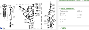 Mikuni Needle Jet Q-0 (166) M68698 - Trailfire 440 and LX