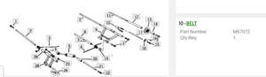 John Deere Spitfire Suspension Limiter Strap M67072