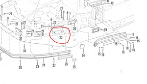 NOS Kawasaki Hood Guide 13070-3507