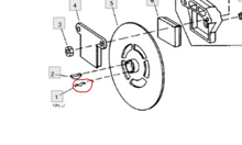 Load image into Gallery viewer, NOS John Deere Secondary Jackshaft Brake Rotor Key Retainer Spring M67838